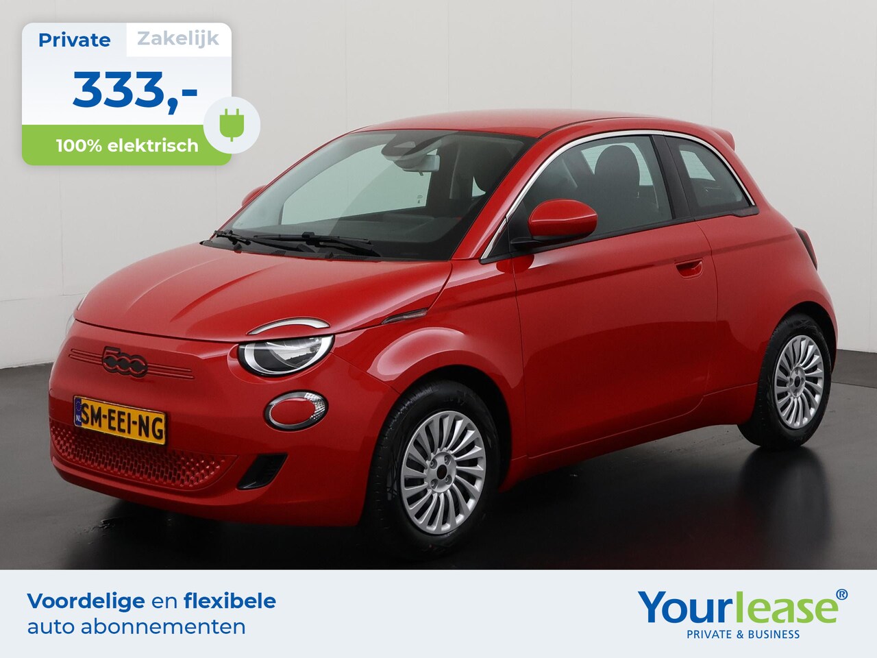 Fiat 500 - RED 24 kWh | All-in 333,- Private Lease | Zondag Open! - AutoWereld.nl