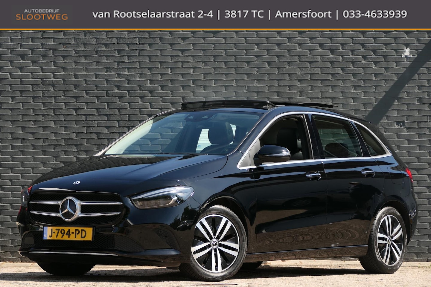 Mercedes-Benz B-klasse - 180 Business Solution Luxury Panoramadak | Leer | Widescreen | Sfeerverlichting - AutoWereld.nl