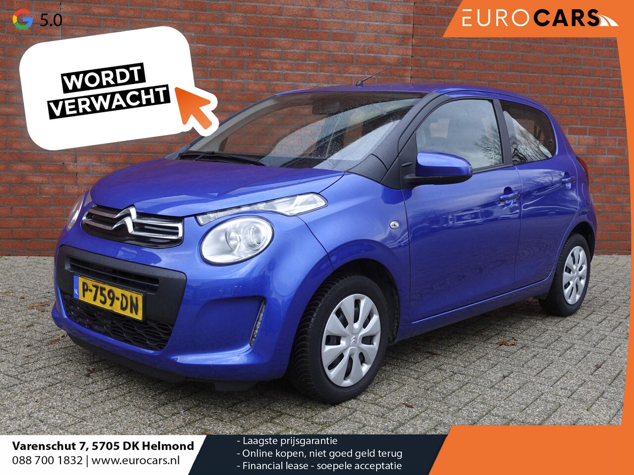 Citroën C1 - 1.0 VTi Feel Airco Apple Carplay/Android Auto Navigatie Camera 5-DRS - AutoWereld.nl