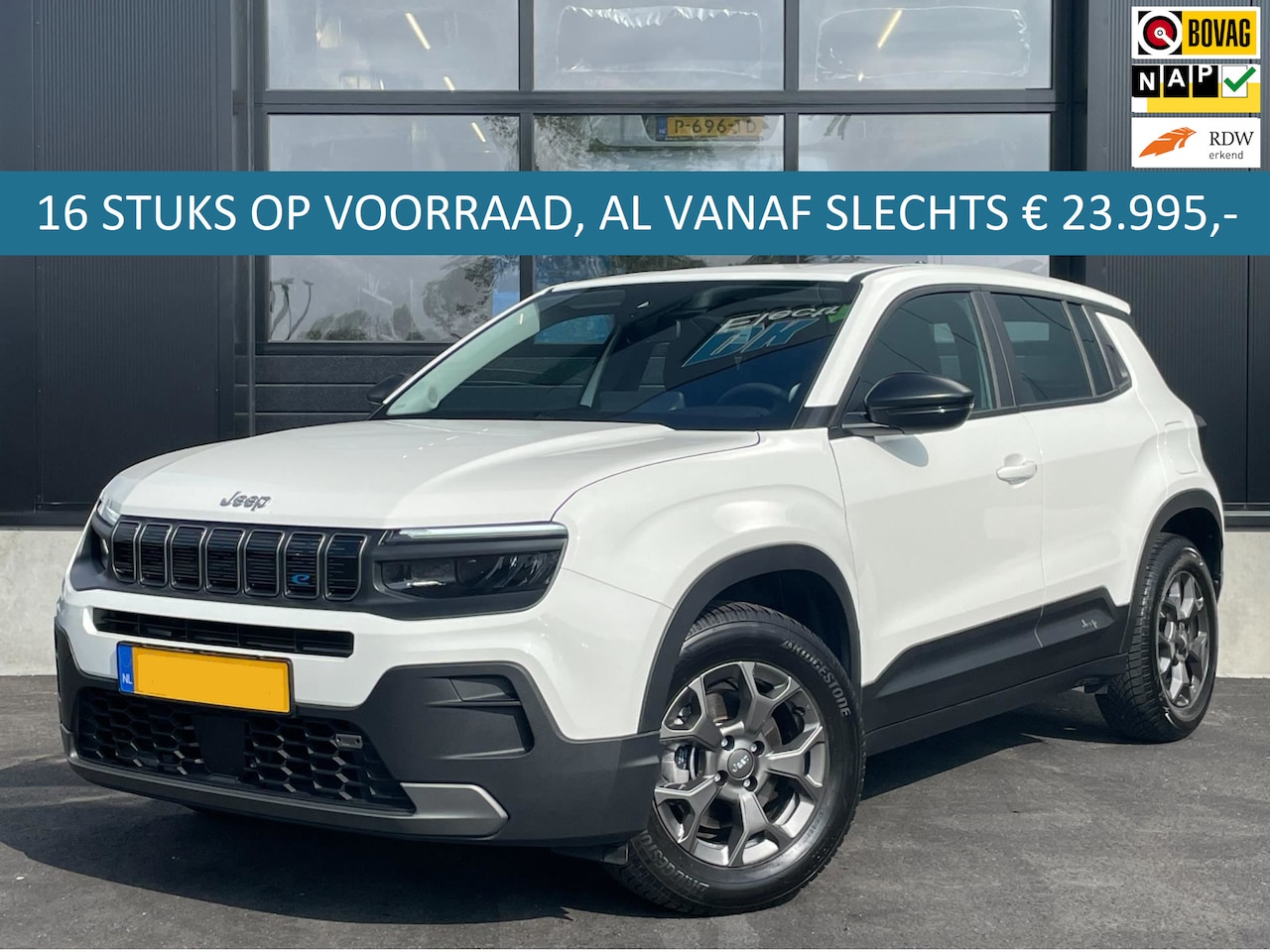Jeep Avenger - Longitude 54 kWh 16STUKS - 385WLTP|APPLE CARPLAY|ANDROID AUTO|LED|CRUISE CONTR.|KEYLESS GO - AutoWereld.nl