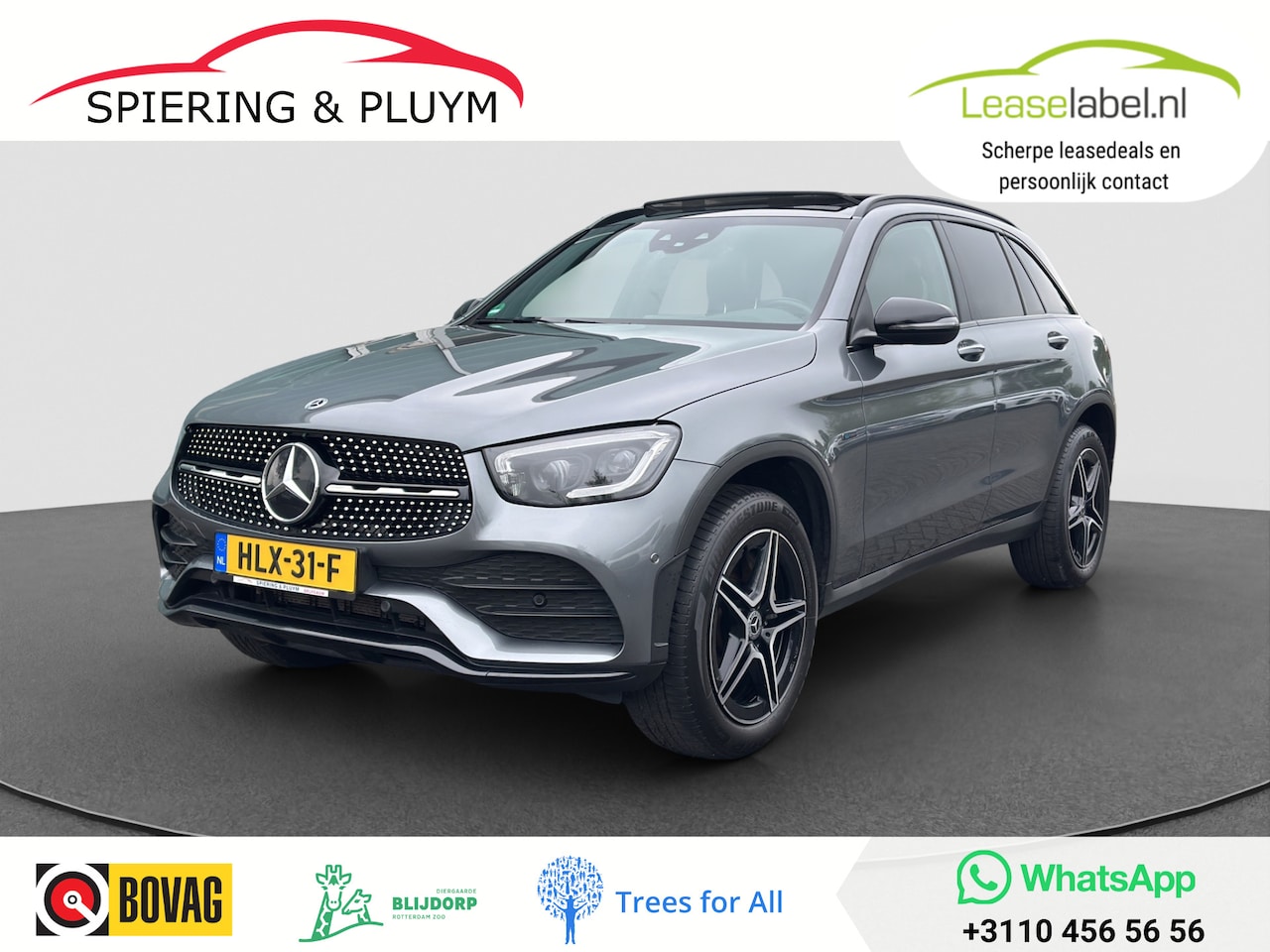 Mercedes-Benz GLC-klasse - 300e 4MATIC Business Solution AMG | Memory | HUD | Pano | Trekhaak | Burmester | Camera - AutoWereld.nl