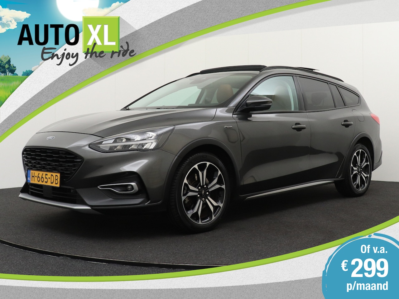 Ford Focus Wagon - 1.5 Aut. 150 PK Active Business+ Pano-dak Leder Trekhaak - AutoWereld.nl