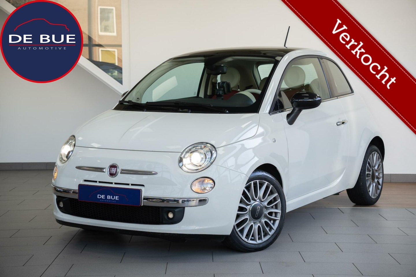 Fiat 500 - 0.9 TwinAir Turbo Cult Aut. Org NL 2e Eig Leder Pano Airco Navi MY 2015 Perfect Onderhoude - AutoWereld.nl