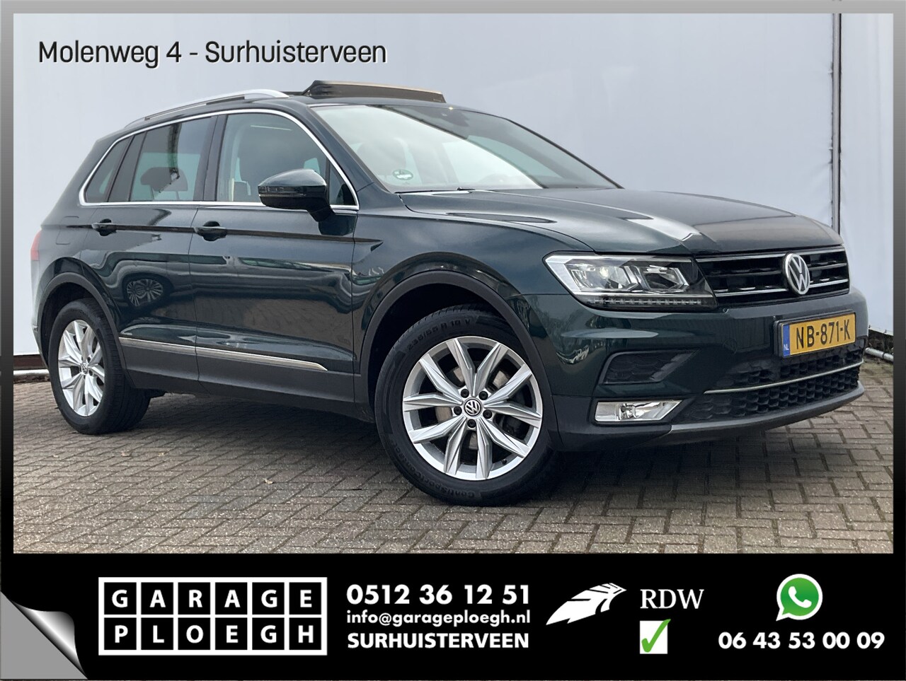 Volkswagen Tiguan - 1.4 TSI Autom Pano/Schuif Virtual Cockp Stoelverw+massage Navi Highline - AutoWereld.nl