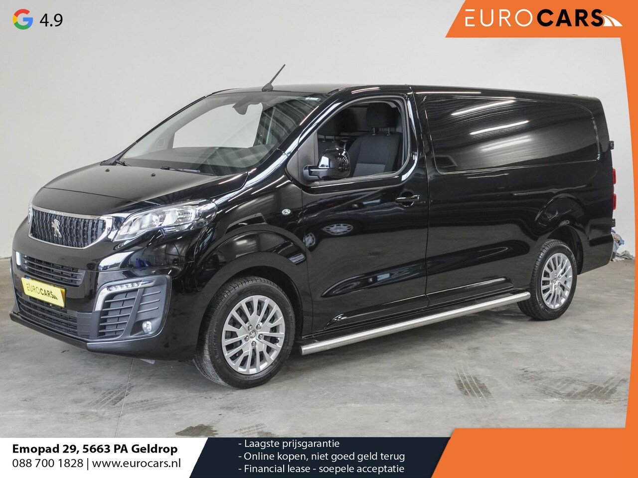 Peugeot Expert - 2.0 BlueHDI 145PK L3 Automaat Airco Cruise Navigatie Trekhaak Sidebars Euro6 - AutoWereld.nl