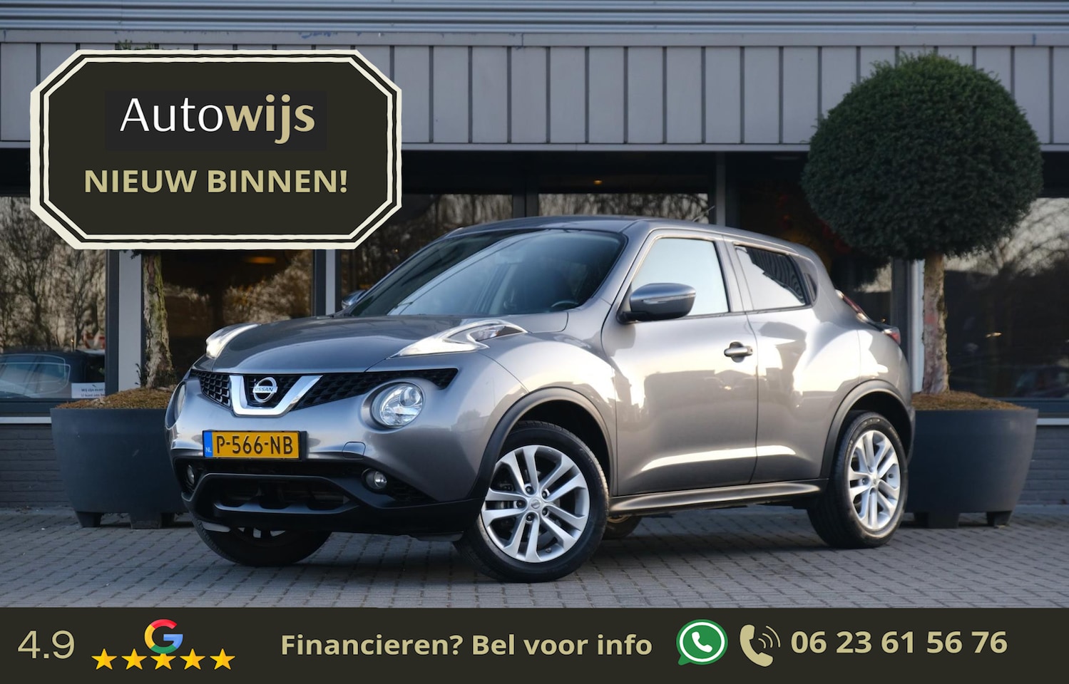 Nissan Juke - 1.6 Acenta|Facelift|AUT|Trekhaak|CLIMA|92DKM|Goed onderhouden - AutoWereld.nl