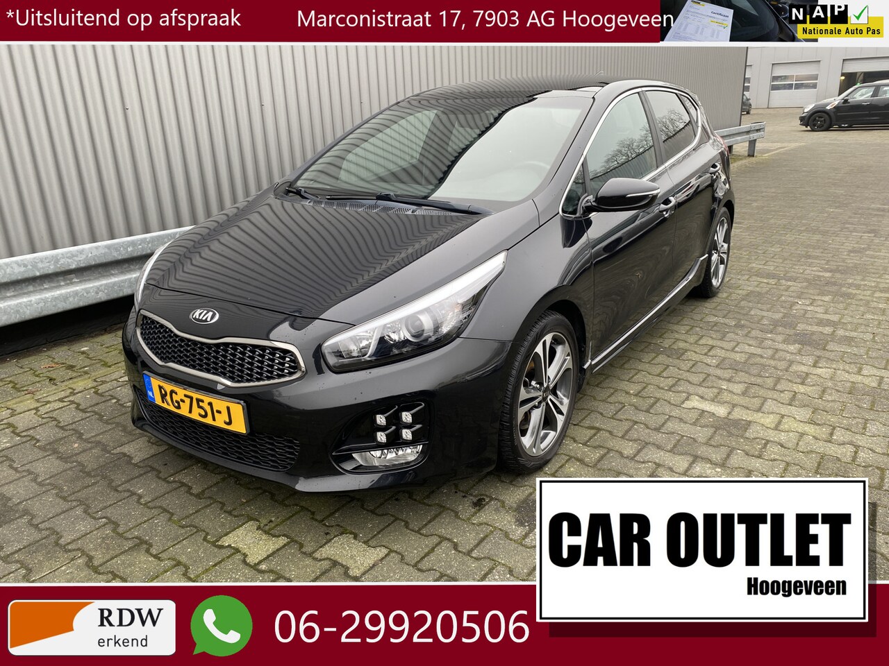 Kia Cee'd - 1.0 T-GDi GT-Line Summer Edition 135Dkm.NAP, Clima, Pano, Carplay, Navi, Stoelvw, LED, Cam - AutoWereld.nl