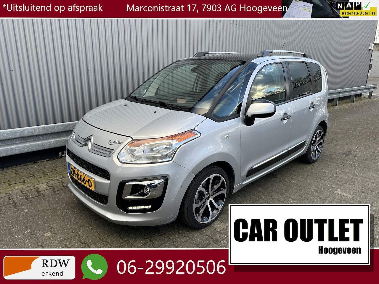 Citroën C3 Picasso - 1.2 PureTech Exclusive 123Dkm Pano Airco LM --Inruil Mogelijk-- - AutoWereld.nl