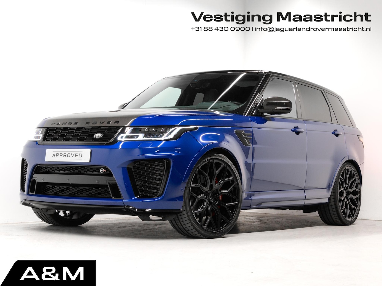 Land Rover Range Rover Sport - P575 SVR VOSSEN WIELEN - ESTORIL BLUE - AutoWereld.nl