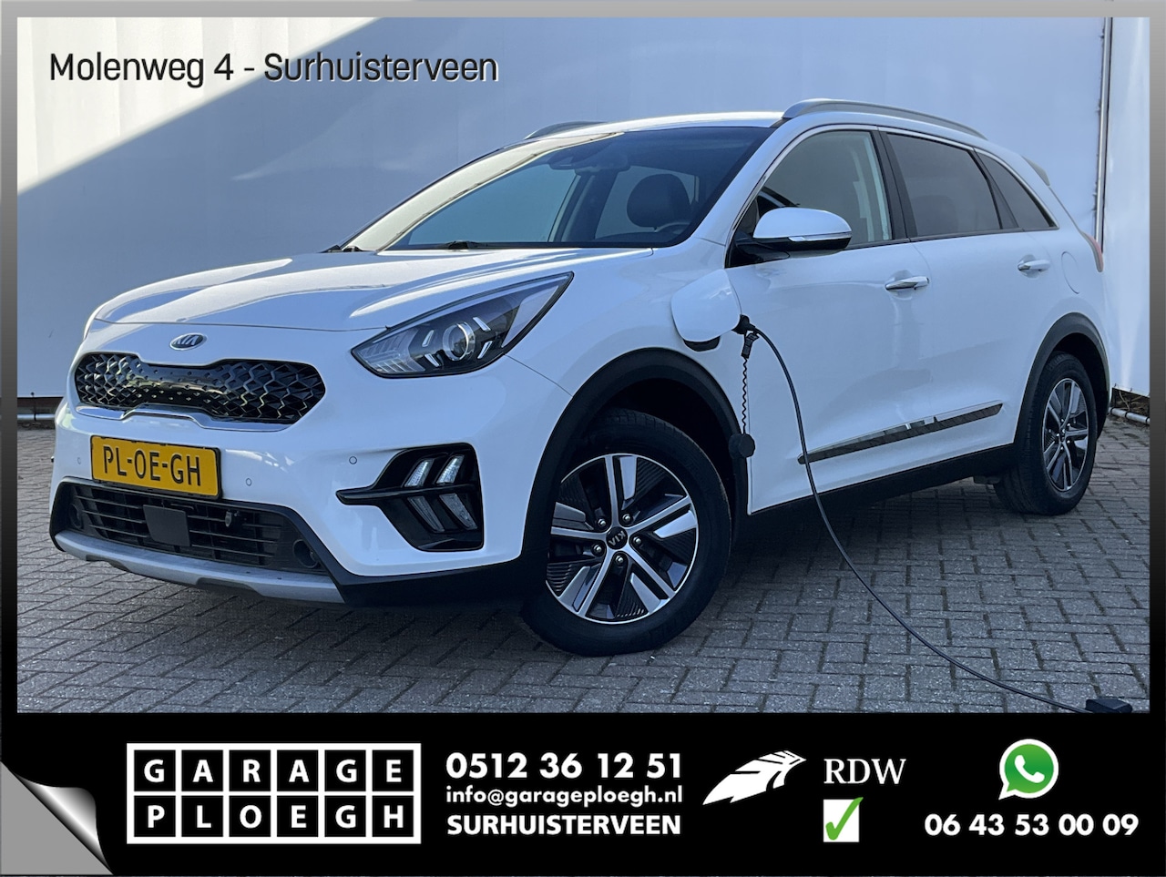 Kia Niro - 1.6 GDi Plug-in PHEV Stoel/stuurverw Navi/Cam DynamicLine Plug-in - AutoWereld.nl