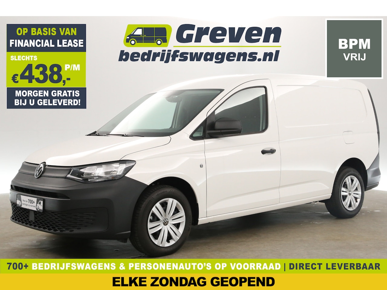 Volkswagen Caddy Cargo Maxi - 2.0 TDI L2H1 NIEUW | 123PK | Clima Cruise Carplay PDC Elektrpakket Licht&Zicht Pakket - AutoWereld.nl
