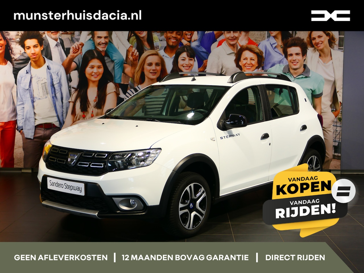 Dacia Sandero Stepway - 1.0 TCe Bi-Fuel Serie Limitee 15th Anniv. !DEALER ONDERHOUDEN! *Trekhaak* - Clima, cruise, - AutoWereld.nl