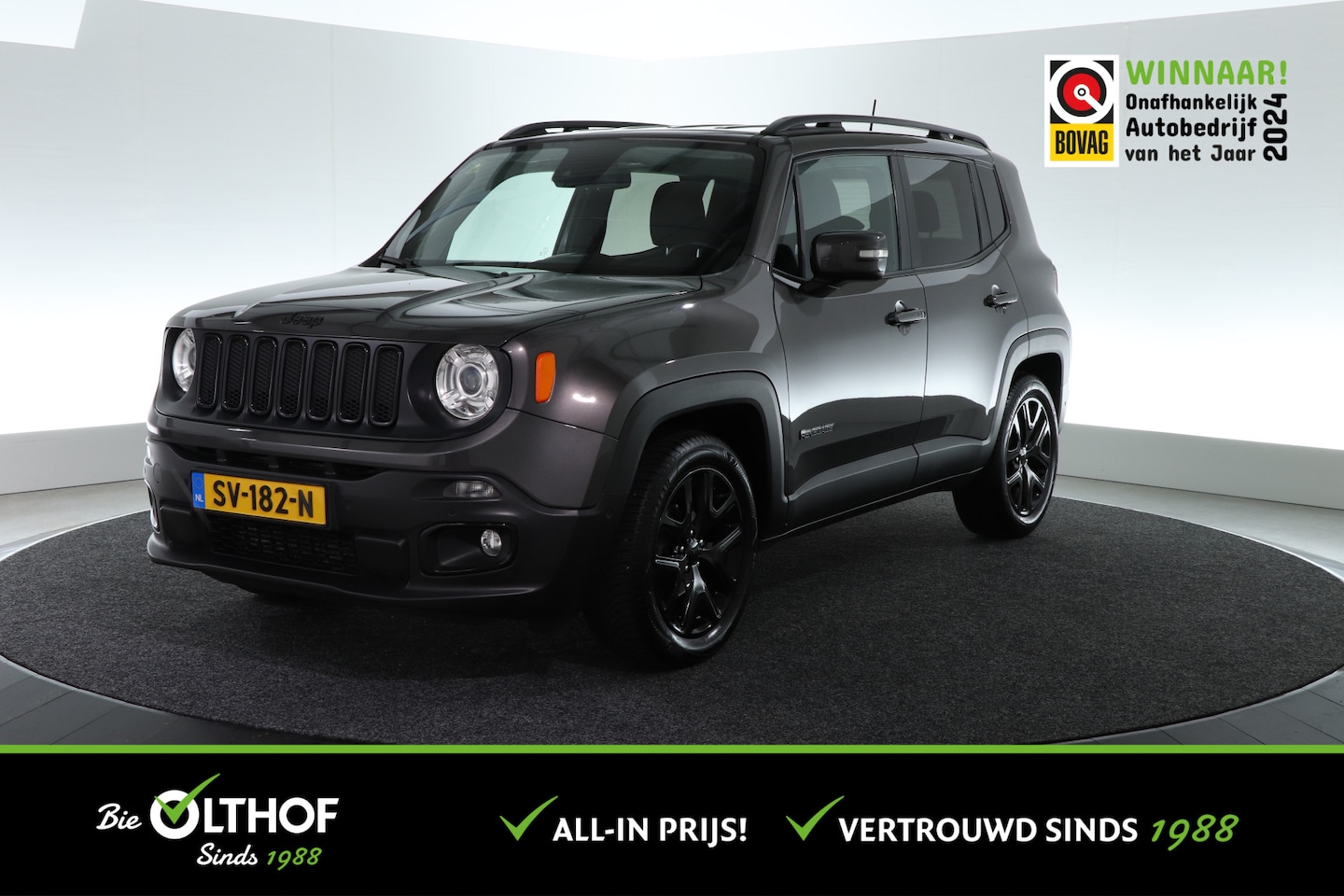 Jeep Renegade - 1.4 MultiAir Night Eagle II Limited | NAVI | CARPLAY | CRUISE | PDC | - AutoWereld.nl
