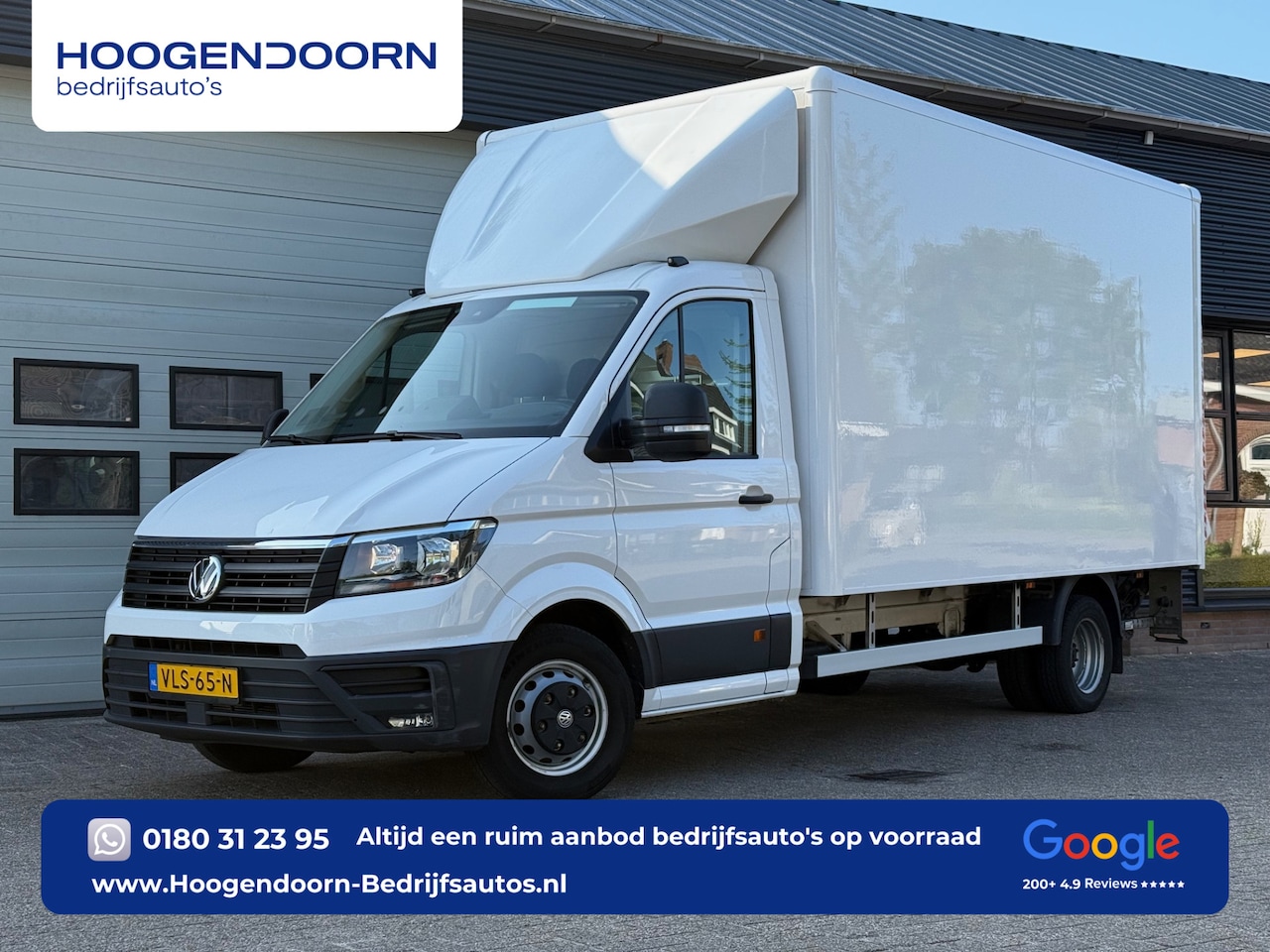 Volkswagen Crafter - 50 2.0 TDI 177pk DSG-Automaat - Bakwagen Laadklep Meubelbak Zijdeur Dhollandia - AutoWereld.nl