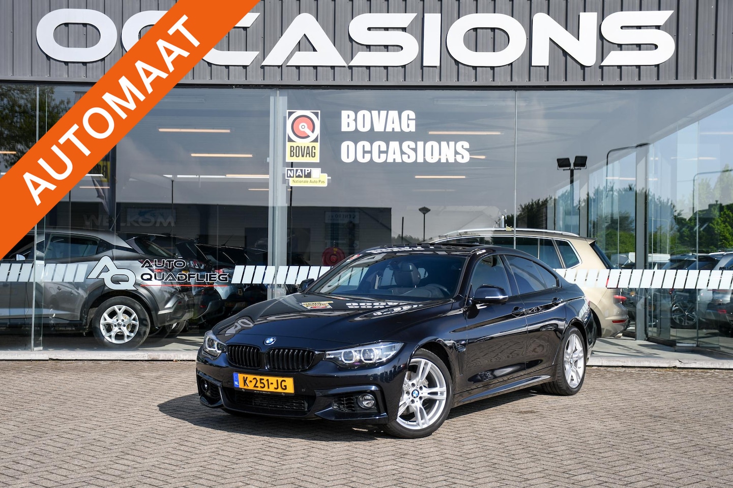 BMW 4-serie Gran Coupé - 418i M Sport NAVIGATIE/ SCHUIF KANTEL DAK/ LEDER - AutoWereld.nl
