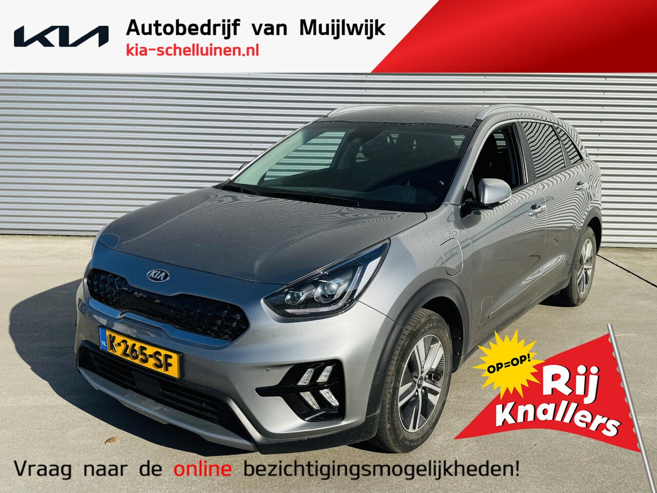 Kia Niro - 1.6 GDi PHEV DynamicPlusLine NW geleverd & Onderhouden | Privacyglass | Stoel&Stuurverw. | - AutoWereld.nl