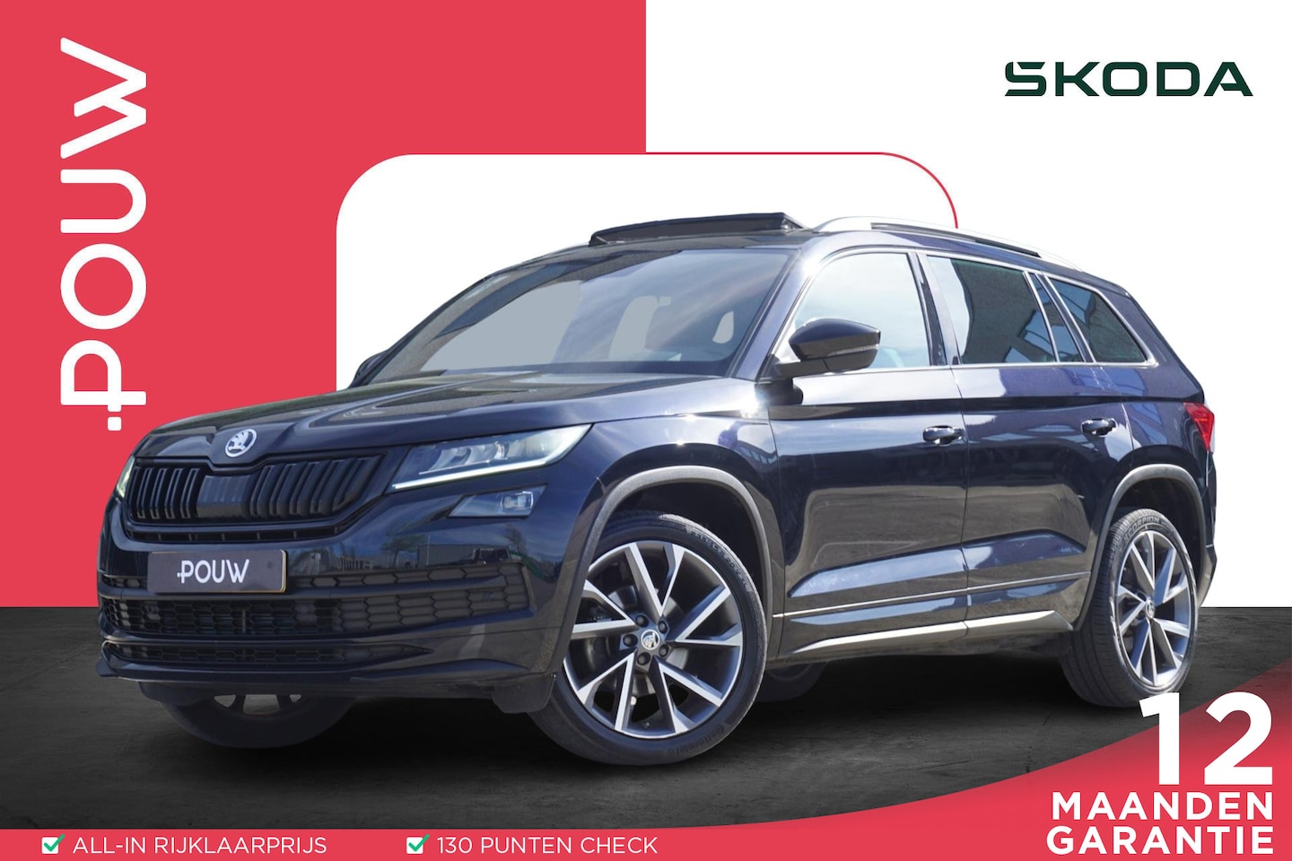 Skoda Kodiaq - 1.5 TSI 150pk Sportline Business | Panoramadak | Stuur/Stoelverwarming | Zwenkbare Trekhaa - AutoWereld.nl