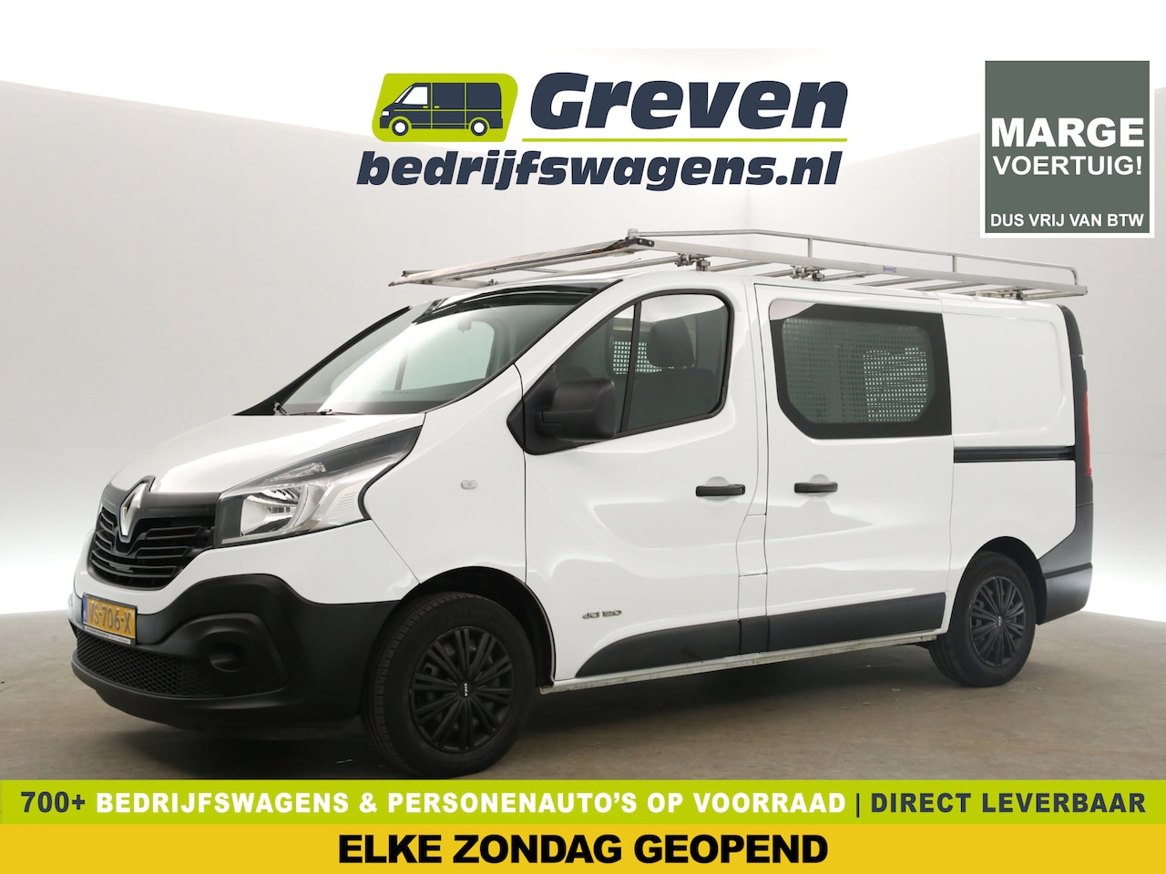Renault Trafic - 1.6 dCi T29 L1H1 | MARGE! | Airco Cruise Navi PDC 2xSchuifdeur Trekhaak Imperiaal 3 Persoo - AutoWereld.nl