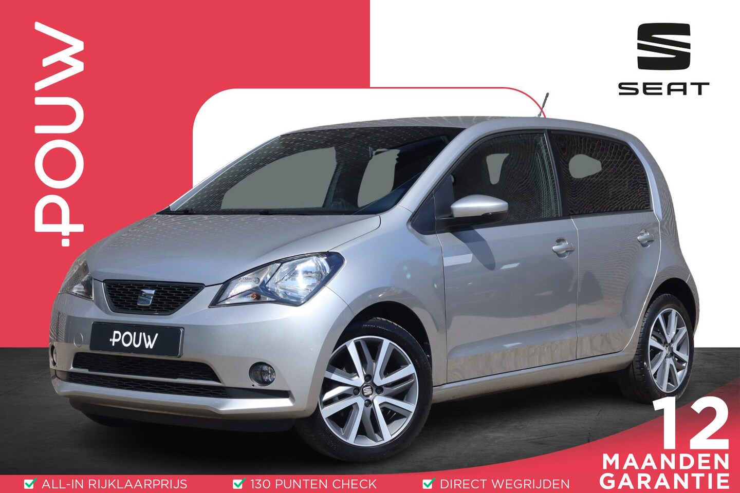 Seat Mii Electric - 83pk Plus | Volautomatische Airconditioning | Stoelverwarming | Parkeersensor Achter - AutoWereld.nl
