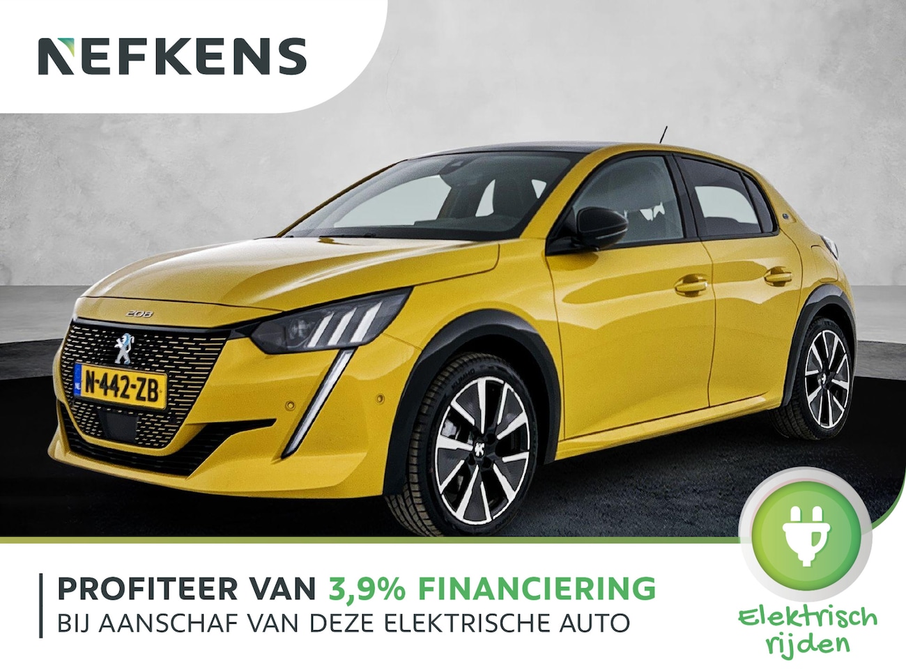 Peugeot e-208 - EV GT Pack 50 kWh 136 pk | Navigatie | Panoramadak | Achteruitrijcamera | Alcantara Bekled - AutoWereld.nl