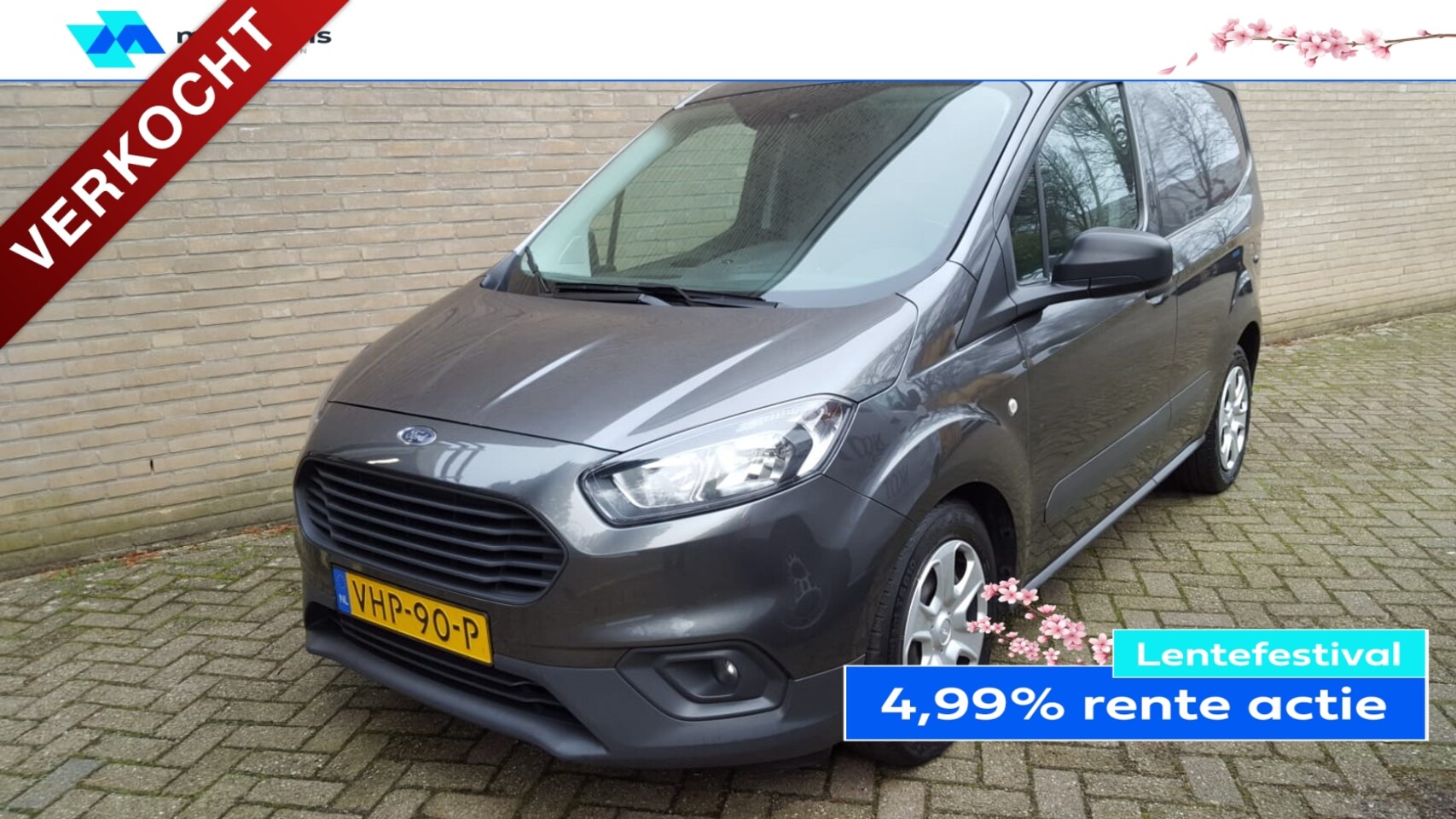 Ford Transit Courier - GB 1.5 TDCi 100pk Trend / Airco / Trekhaak / Navi / EURO-6..!! - AutoWereld.nl