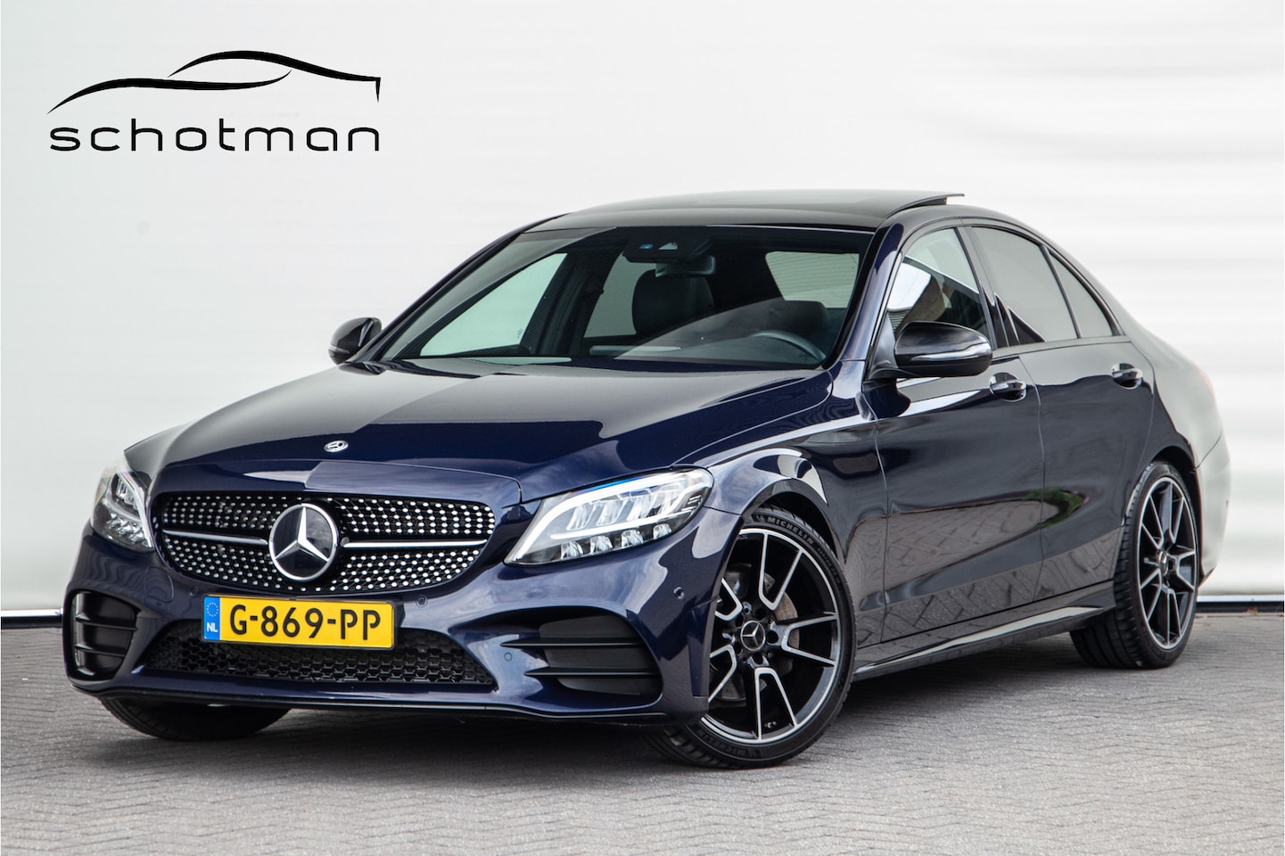 Mercedes-Benz C-klasse - 200 Aut9 AMG Nightpakket, Pano, Leder, Widescreen, BTW - AutoWereld.nl