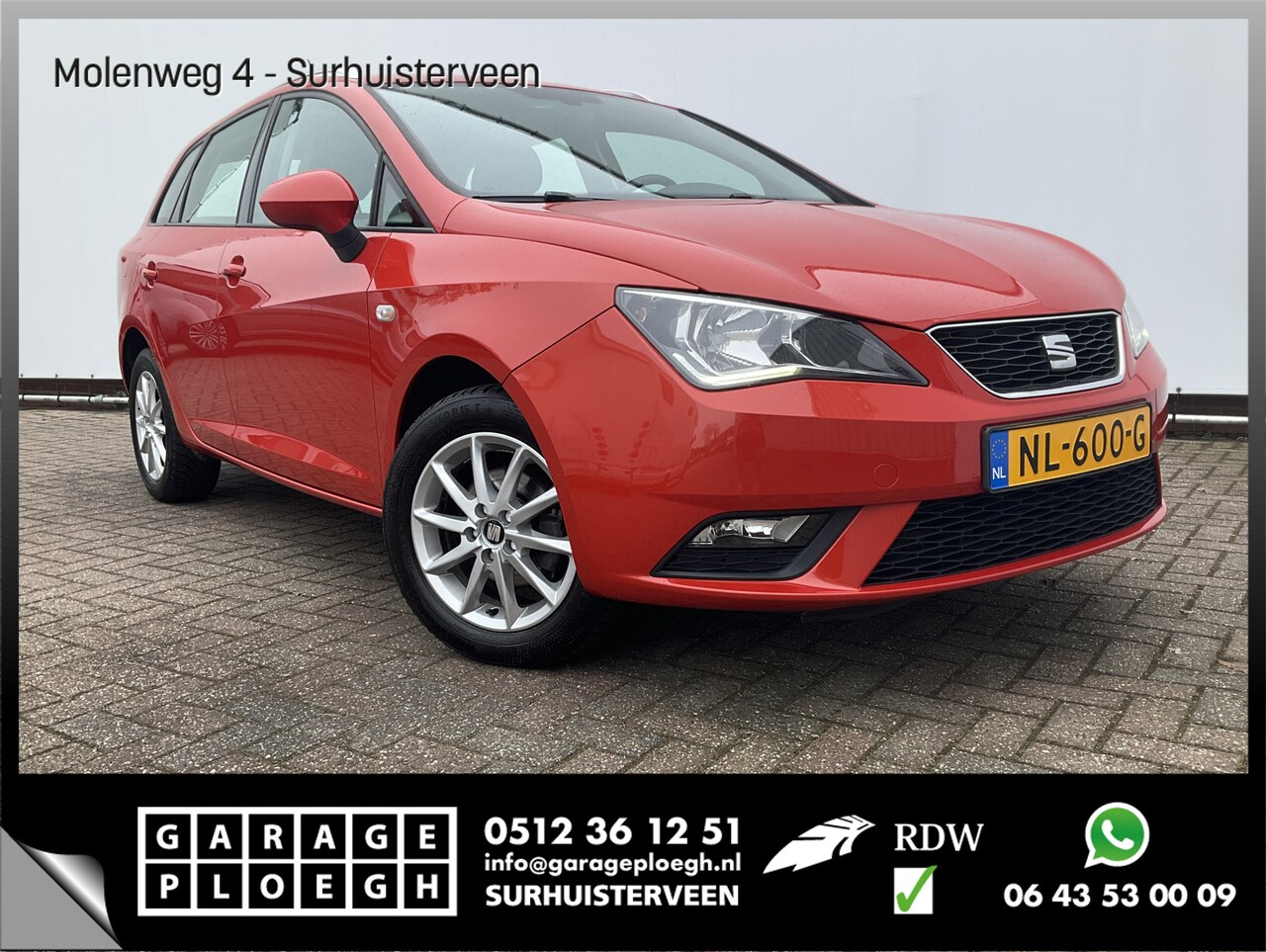 Seat Ibiza ST - 1.0 EcoTSI Style Connect Red Chili Trekhaak Cruise Nav Carplay NAP! - AutoWereld.nl
