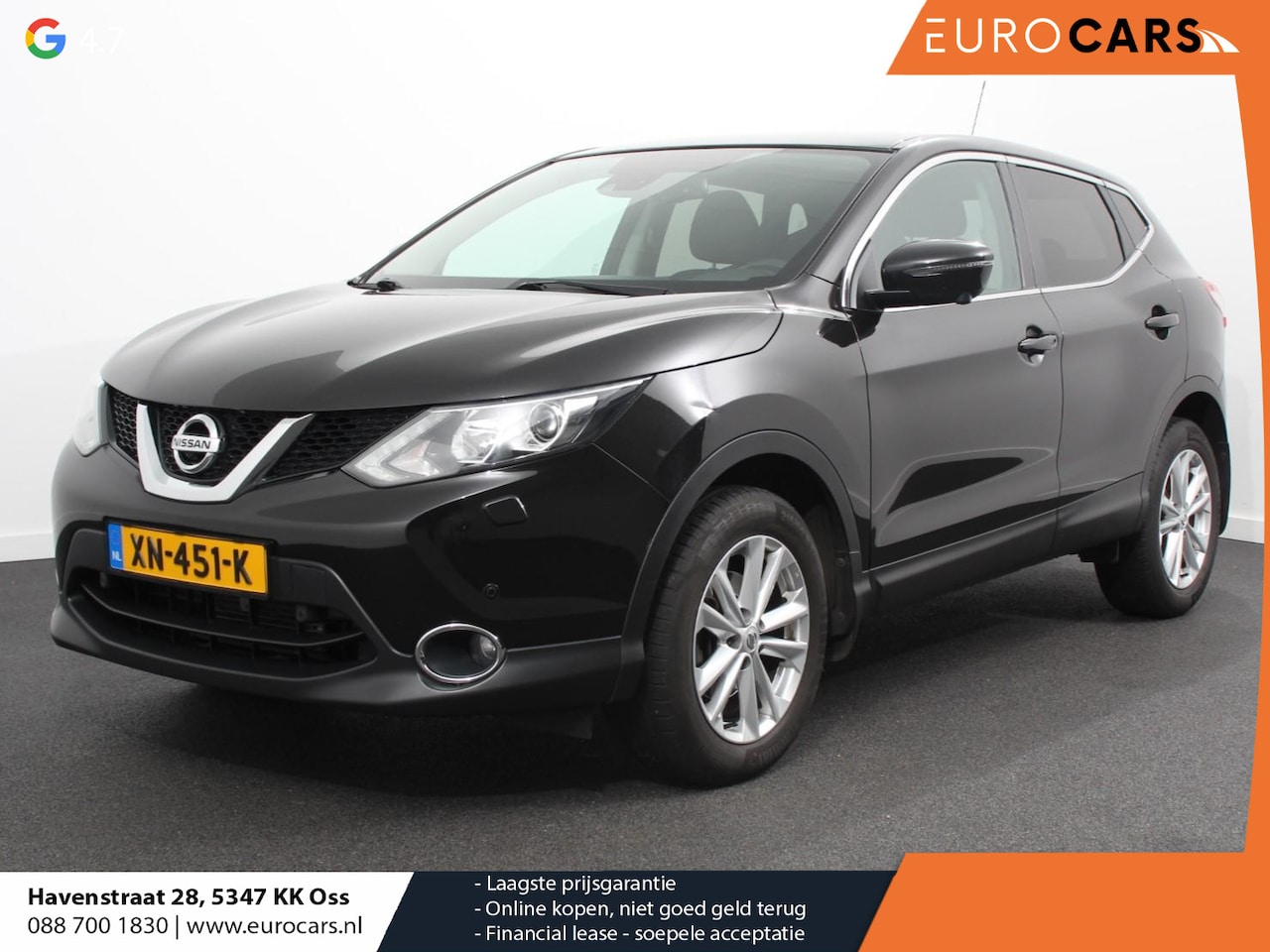 Nissan Qashqai - 1.2 Automaat Acenta Climate control Cruise control Parkeersensoren Navigatie LED Trekhaak - AutoWereld.nl