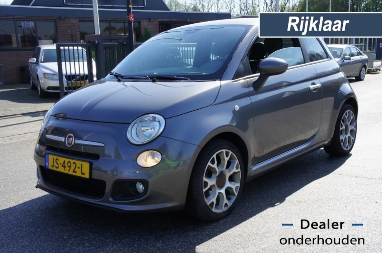 Fiat 500 - 0.9 TWINAIR TURBO 500S ARCO/LEDER-STOF/16INCH LICHTMETAAL PERFEC - AutoWereld.nl