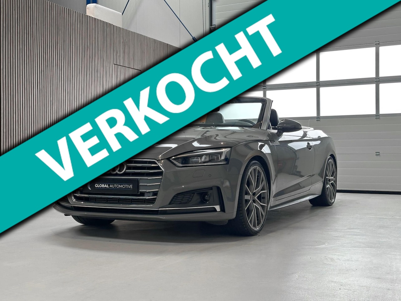 Audi A5 Cabriolet - 45 TFSI quattro Sport S Line Edition - QUANTUM GREY - NEKVERWARMING - 19'' - AutoWereld.nl