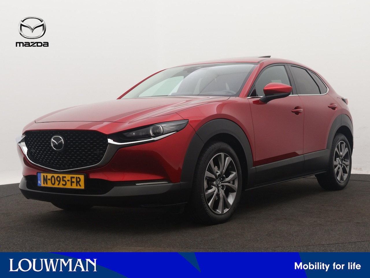 Mazda CX-30 - 2.0 e-SkyActiv-X M Hybrid Luxury | Schuif-kantel dak | Leder | Trekhaak | 1e eigenaar | NL - AutoWereld.nl
