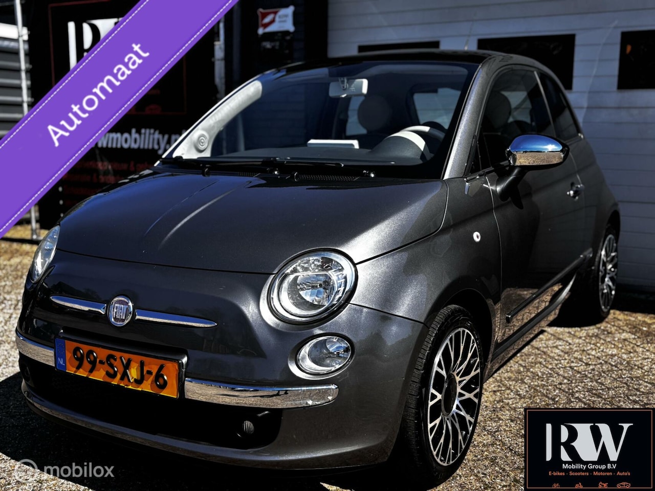 Fiat 500 - 1.2 Lounge Automaat, airco, navigatie, Panorama dak - AutoWereld.nl