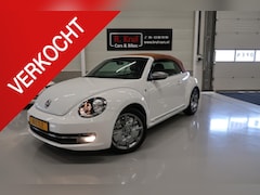 Volkswagen Beetle Cabriolet - 1.2 TSI Karmann Airco Leer/alcantara Navigatie 18 inch Disc velgen 1e Eigenaar Boekjes aan