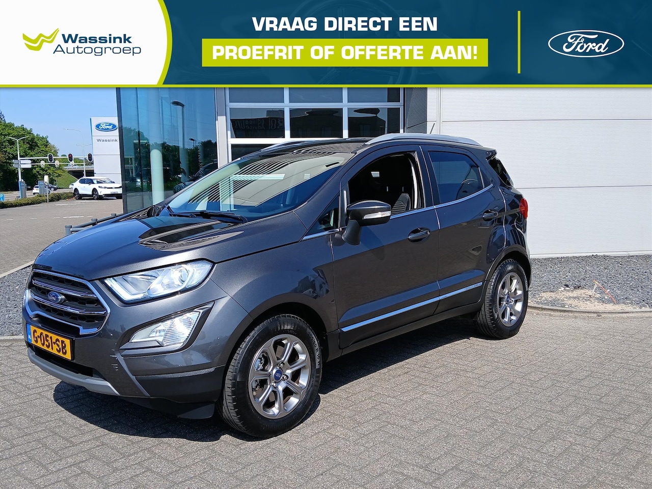 Ford EcoSport - 1.0 EcoBoost 125pk Titanium | Trekhaak afneembare kogel | Navi by App | Licht metalen velg - AutoWereld.nl