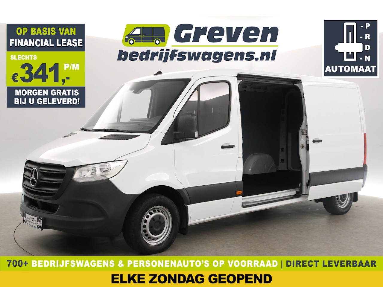 Mercedes-Benz Sprinter - 2.1 CDI L2H1 Automaat Airco Camera Carplay 2xSchuifdeur Cruise 3 Persoons Elektrpakket - AutoWereld.nl