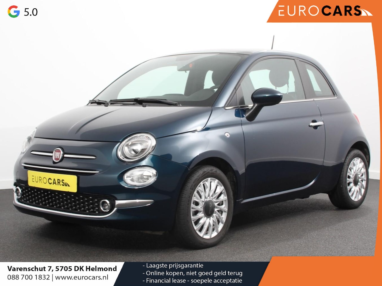 Fiat 500 - 1.0 Hybrid Dolcevita Finale Panorama dak Climate Control Cruise Control Navigatie Apple Ca - AutoWereld.nl