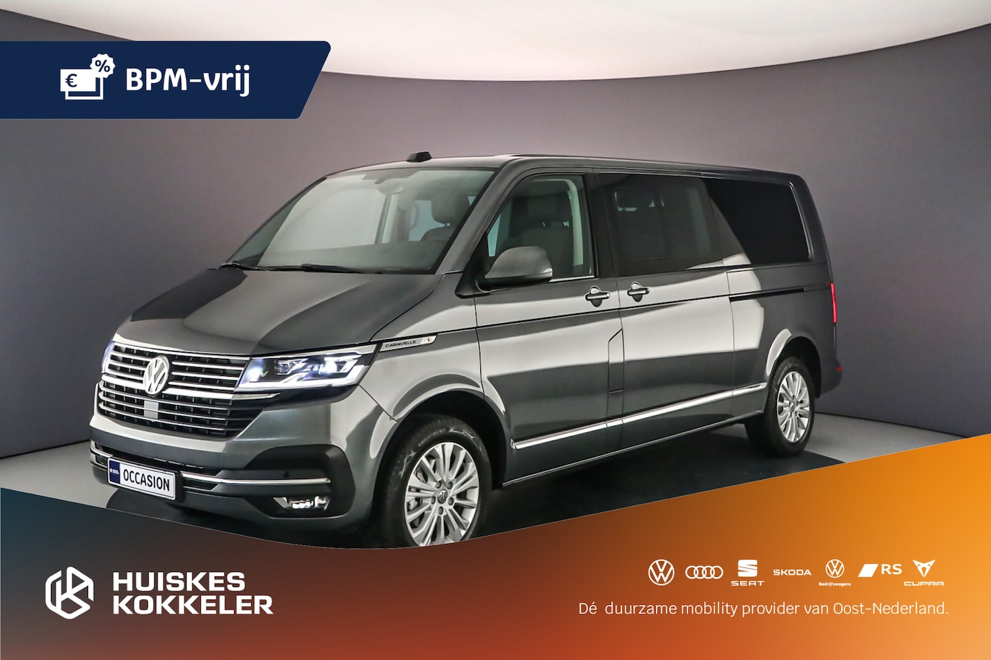 Volkswagen Transporter - Dubbelcabine T6.1 2.0 TDI 204PK  DSG L2H1 Highline | BPM-vrij | - AutoWereld.nl
