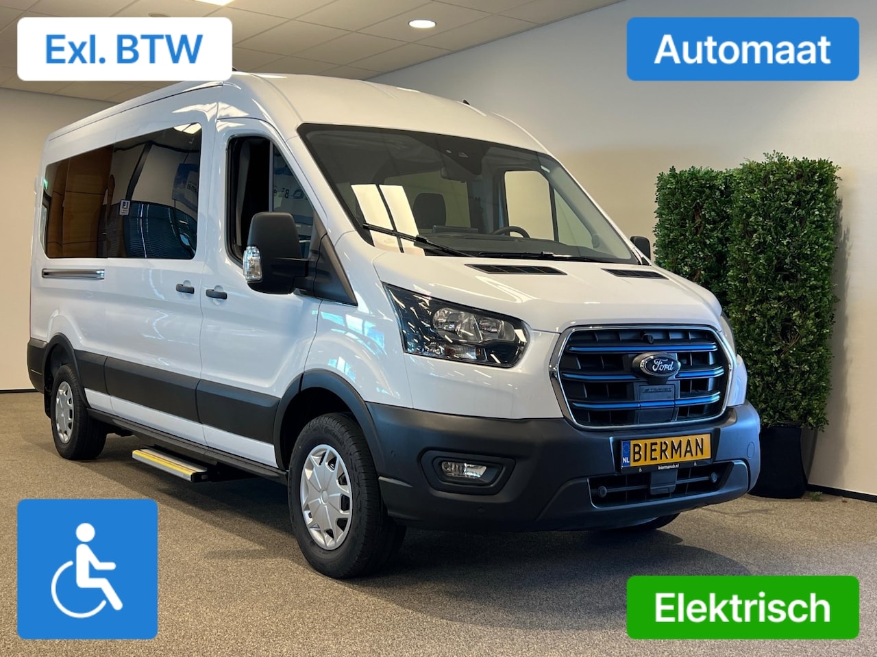 Ford E-Transit - L3H2 Rolstoelbus Groepsvervoer Elektrisch (68 kWh - 317km WLTP) - AutoWereld.nl