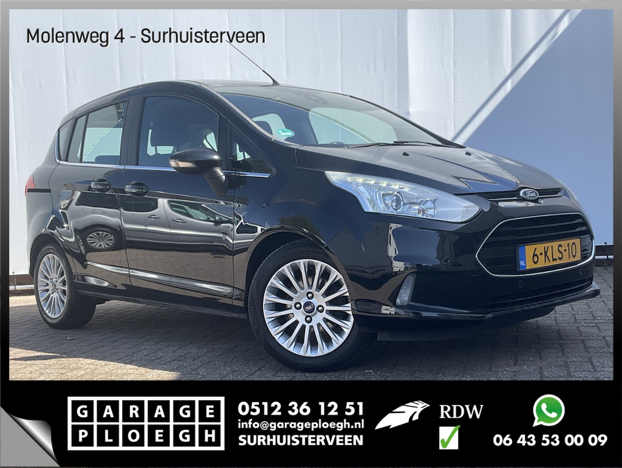 Ford B-Max - 1.0 EcoBoost Titanium Trekhaak Nav/Cruise Cam Voll.Onderhouden! - AutoWereld.nl
