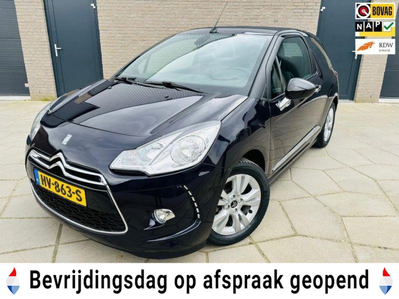 Citroën DS3 Cabrio - 1.2 PureTech So Chic|Prachtige Cabrio|4 Nieuwe ALL-Seasons en SUPER weinig km s - AutoWereld.nl