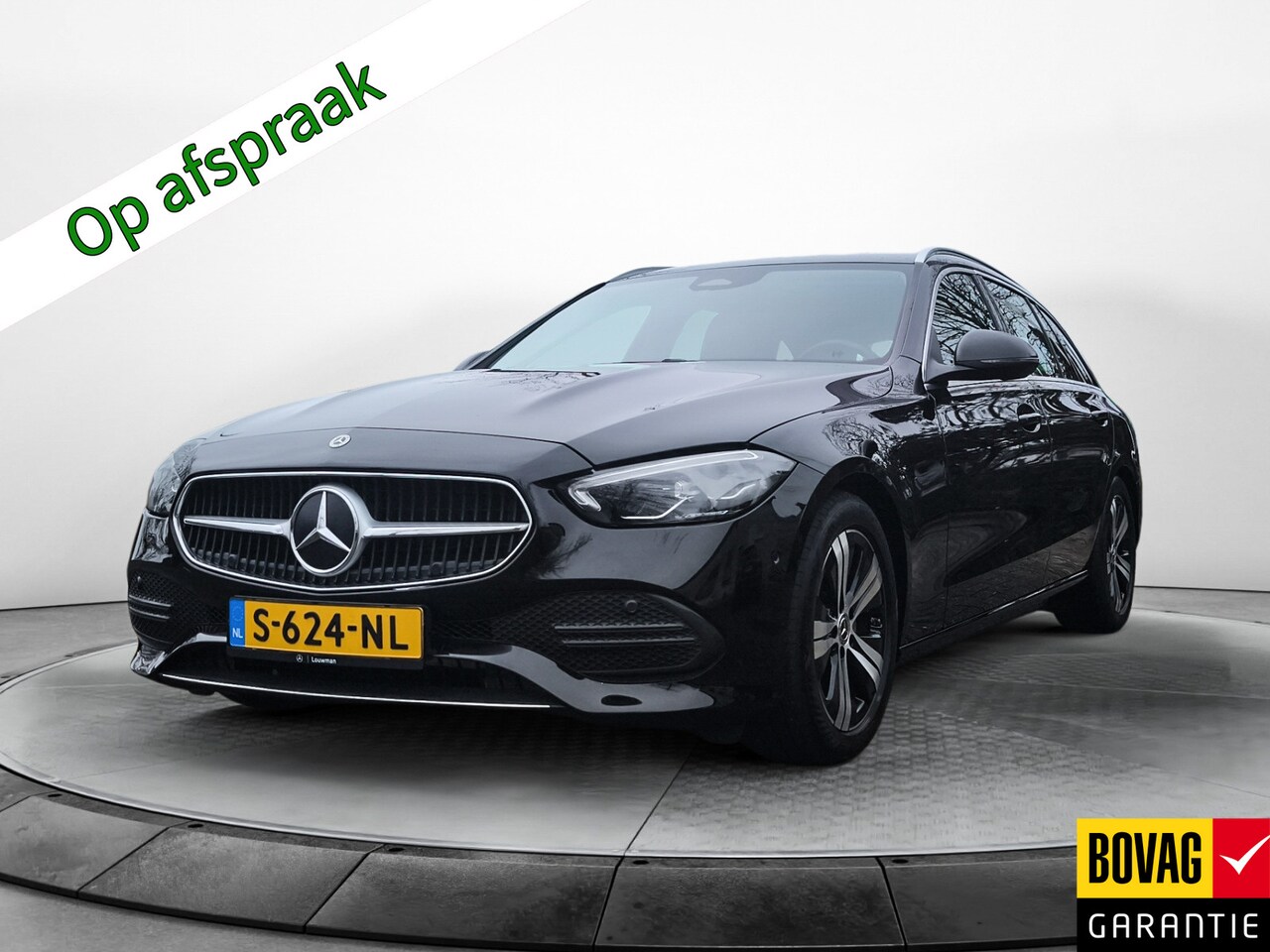 Mercedes-Benz C-klasse Estate - 180 Luxury Line (170 PK) 1e-Eig. & Dealer-Onderh. BOVAG-Garantie. NL-Auto. Half-Leer, Navi - AutoWereld.nl