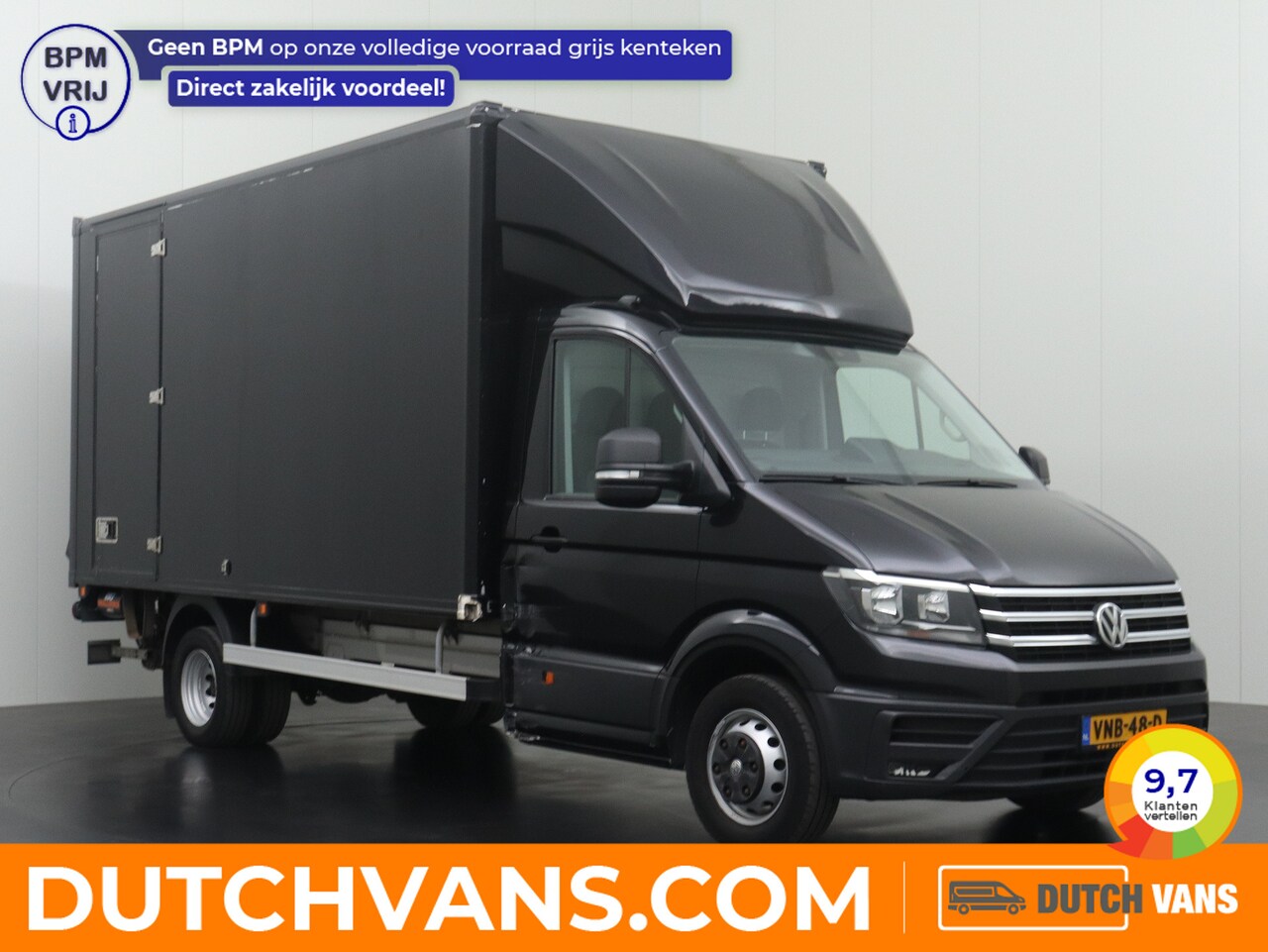 Volkswagen Crafter - 2.0TDI 177PK Dsg Automaat Bakwagen+Laadklep Dubbellucht | Navigatie | Zijdeur | Dakspoiler - AutoWereld.nl