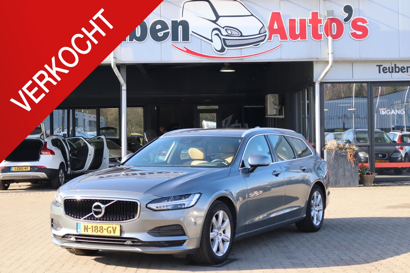 Volvo V90 - 2.0 D3 Inscription BTW Auto, Apple Carplay, Lederen interieur, Climate control, Cruise Con - AutoWereld.nl