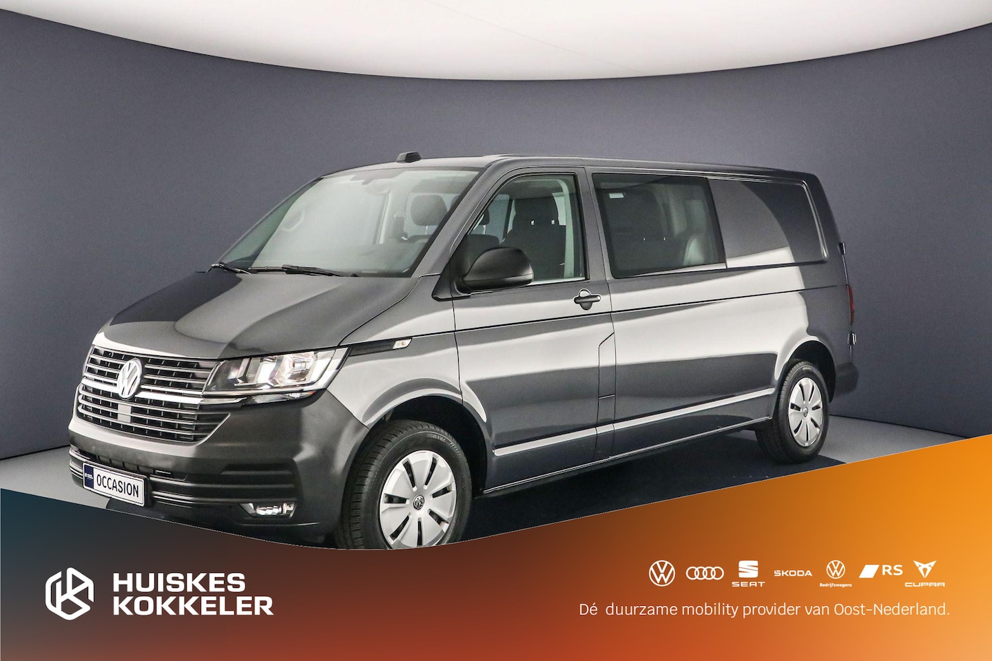 Volkswagen Transporter - 2.0 TDI L2 DC Comfortline | BPM vrij | 6-zits - AutoWereld.nl