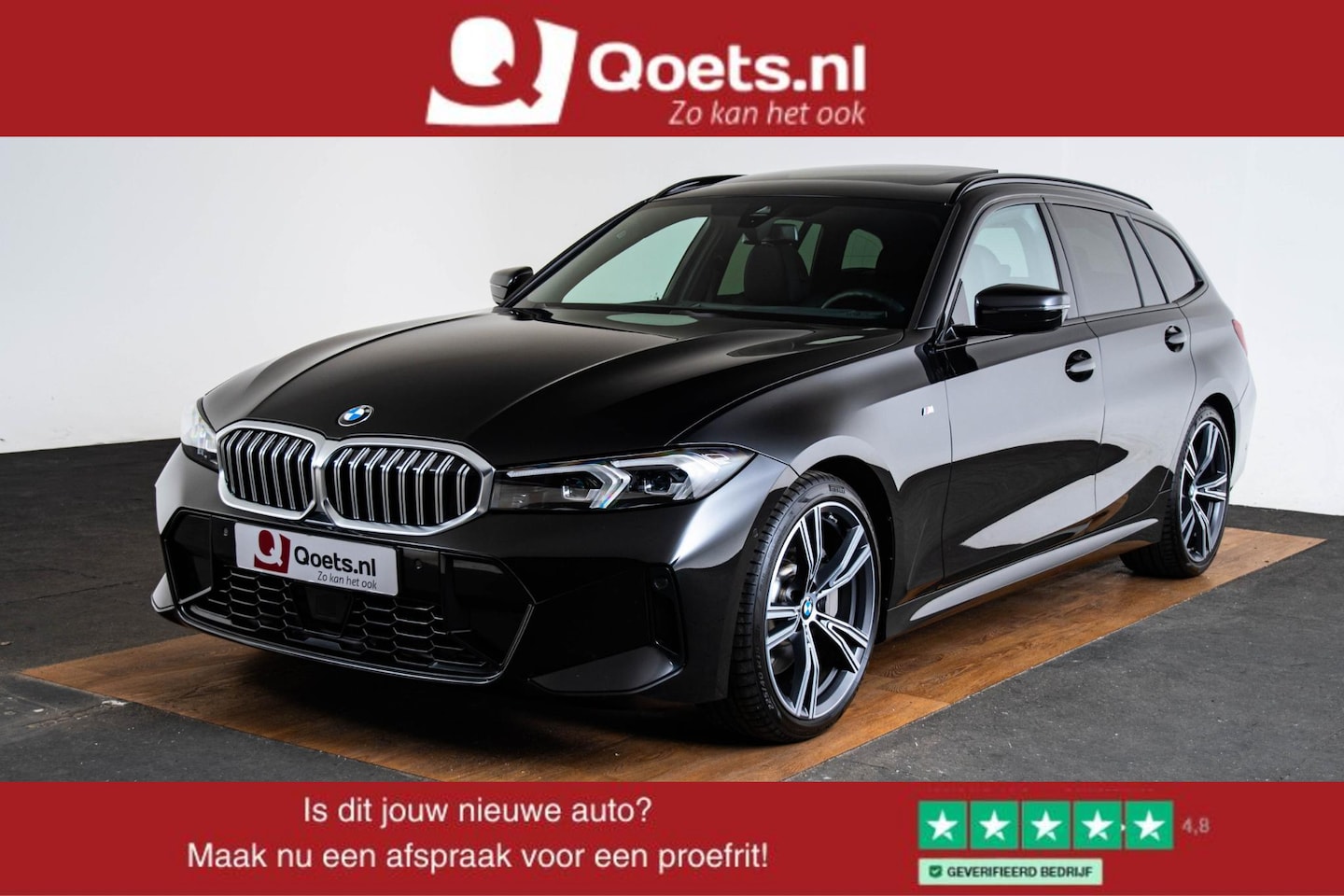 BMW 3-serie Touring - 330i M-sport - Trekhaak - Panoramadak - Head-up - Active Cruise Control - HiFi System - 19 - AutoWereld.nl