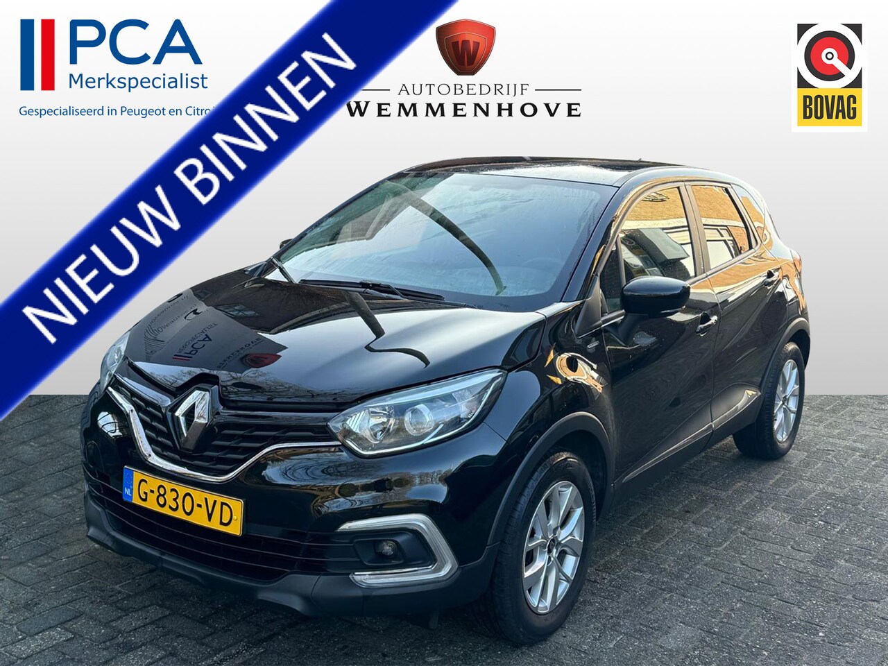 Renault Captur - 0.9 TCe Limited Airco/Navi/Lichtmetalen velgen/92525KM!!! - AutoWereld.nl