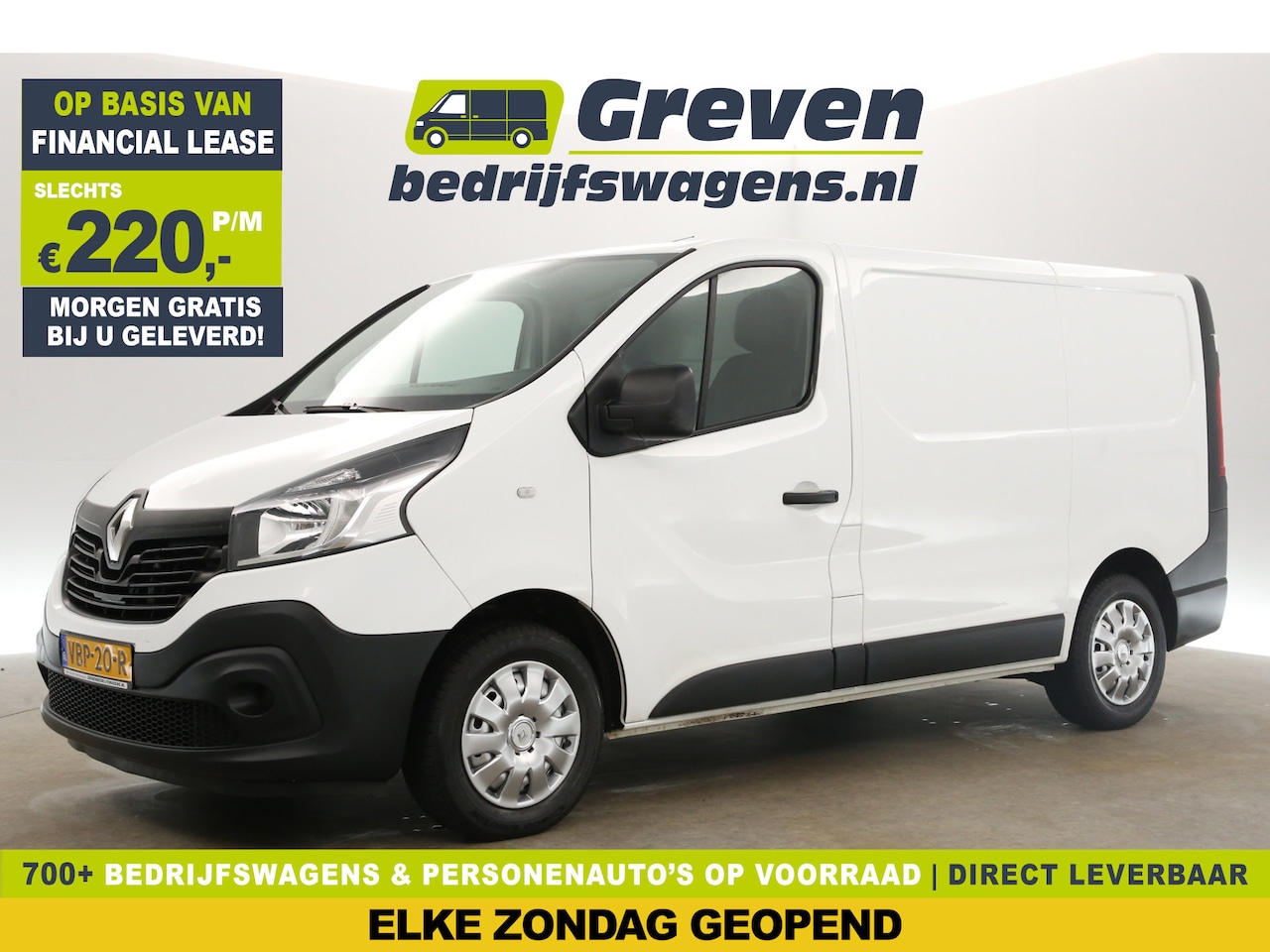 Renault Trafic - 1.6 dCi T29 L1H1 Airco Cruise Trekhaak Navigatie Parkeersensoren Elektrpakket - AutoWereld.nl