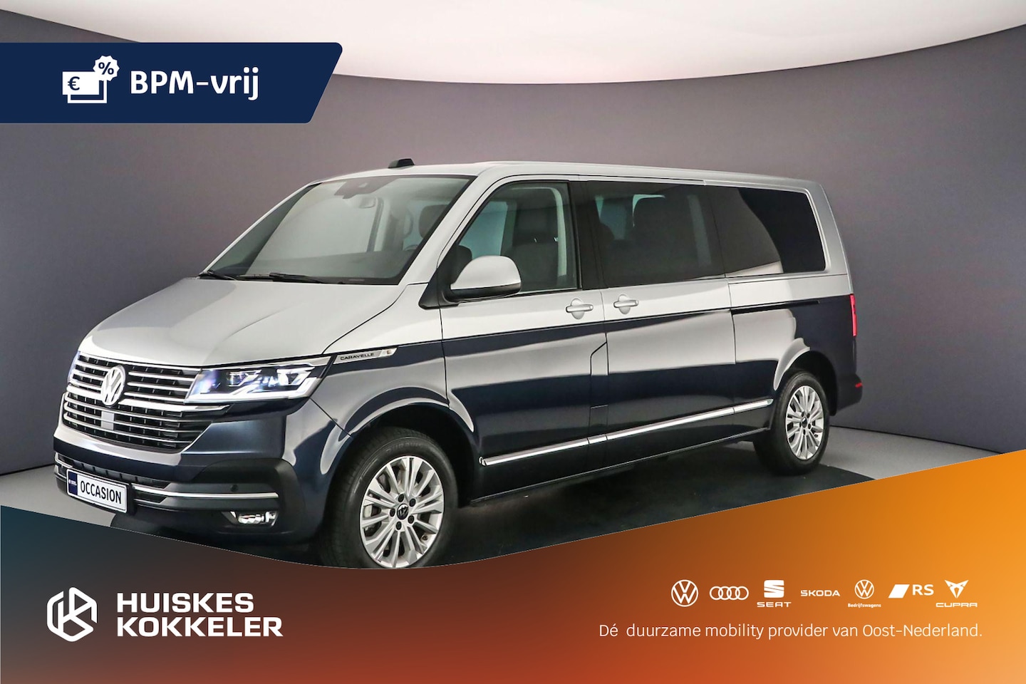 Volkswagen Transporter - Dubbele cabine T6.1 2.0 TDI 204PK DSG L2 Highline | BPM-vrij | - AutoWereld.nl