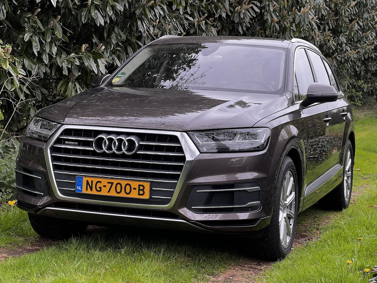 Audi Q7 - 3.0 TDI Quattro Pro Line S Q7 bruin Vol bijzondere opties | Meesturende achterwielen | Nig - AutoWereld.nl