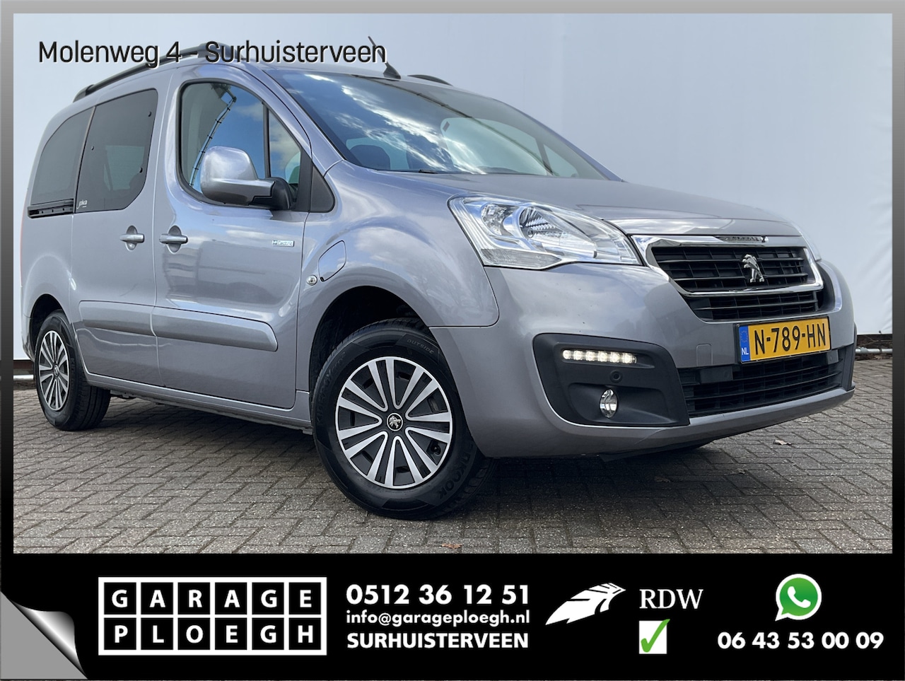 Peugeot Partner Tepee - 100% Electrisch Navi/Cam Trekhaak - AutoWereld.nl